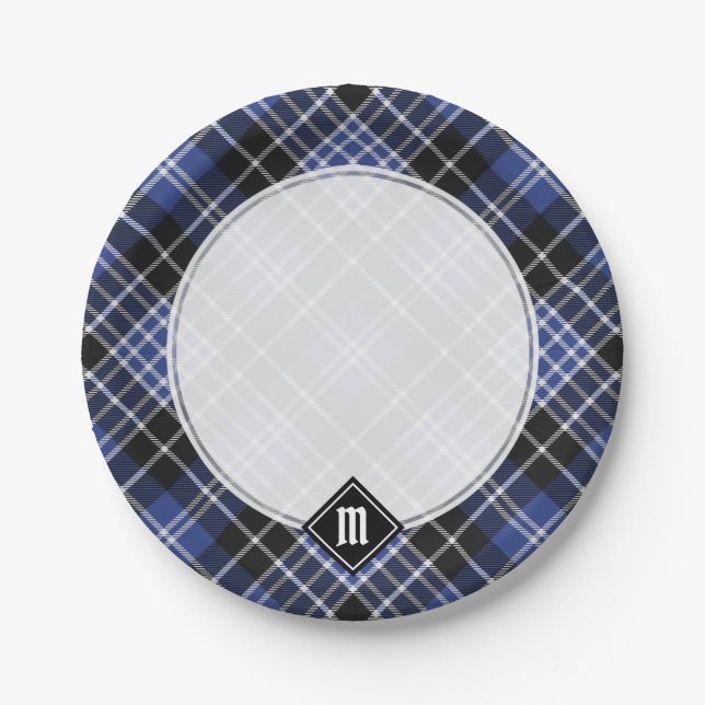 Assiettes En Carton Clan Clark Tartan (Devant)