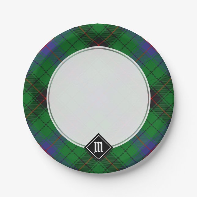 Assiettes En Carton Clan Davidson Tartan (Devant)