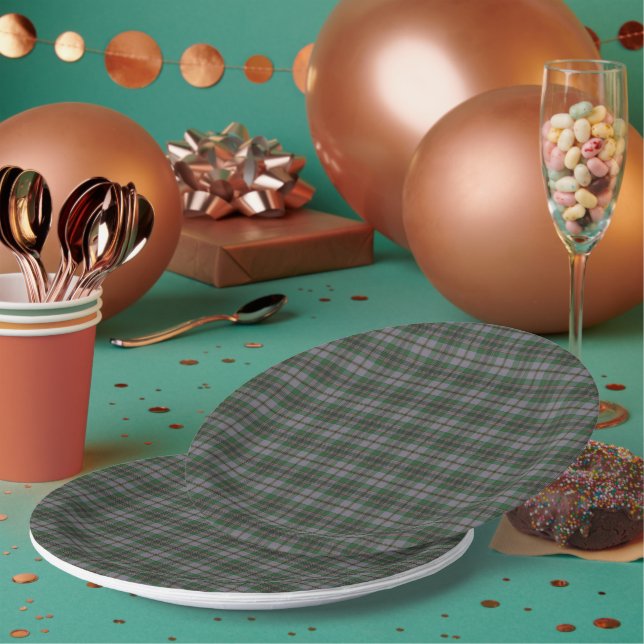 Assiettes En Carton Clan écossais de Craig Tartan (Multi)