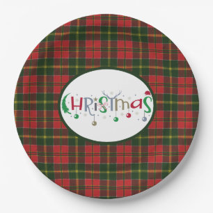 Assiettes En Carton Clan écossais Tartan MacDonald Kingsburgh Christma