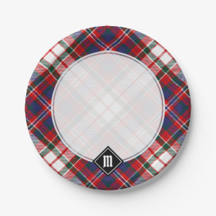 Assiettes En Carton Clan MacFarlane robe Tartan