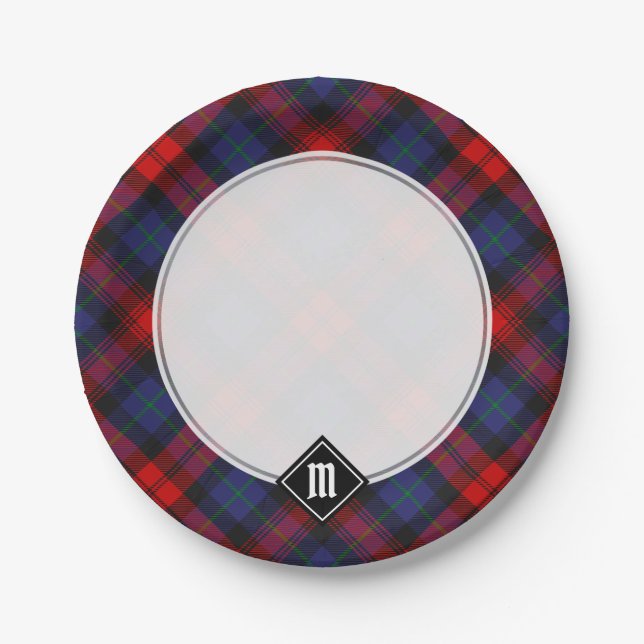 Assiettes En Carton Clan MacLachlan Tartan (Devant)