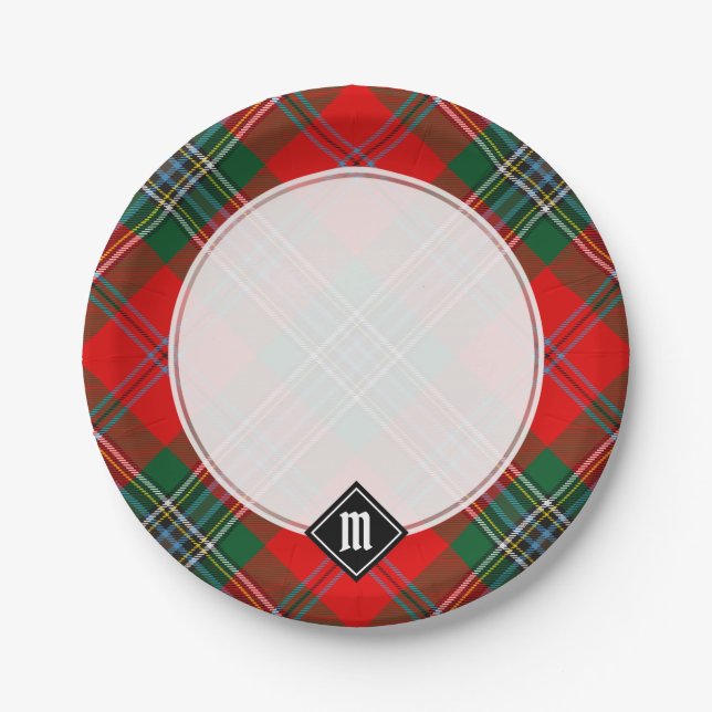 Assiettes En Carton Clan MacLean Tartan (Devant)