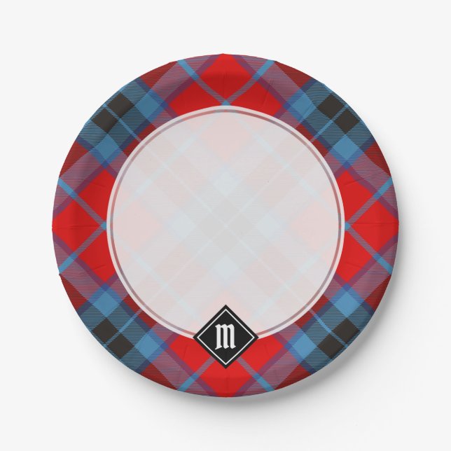 Assiettes En Carton Clan MacTavish Tartan (Devant)