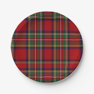 Assiettes En Carton Clan PixDezines stewart tartan