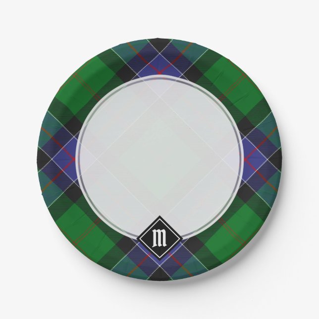 Assiettes En Carton Clan Sinclair Chasse Tartan (Devant)