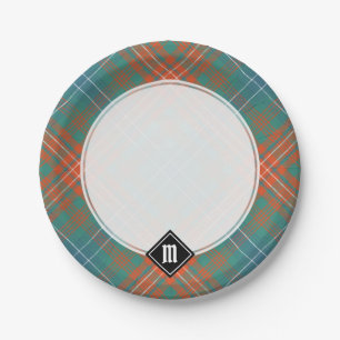 Assiettes En Carton Clan Wilson Ancienne Tartan