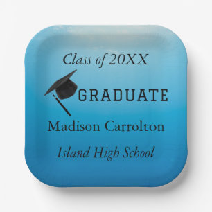 Assiettes En Carton Classe personnalisée de 20XX Graduation Plaques pa