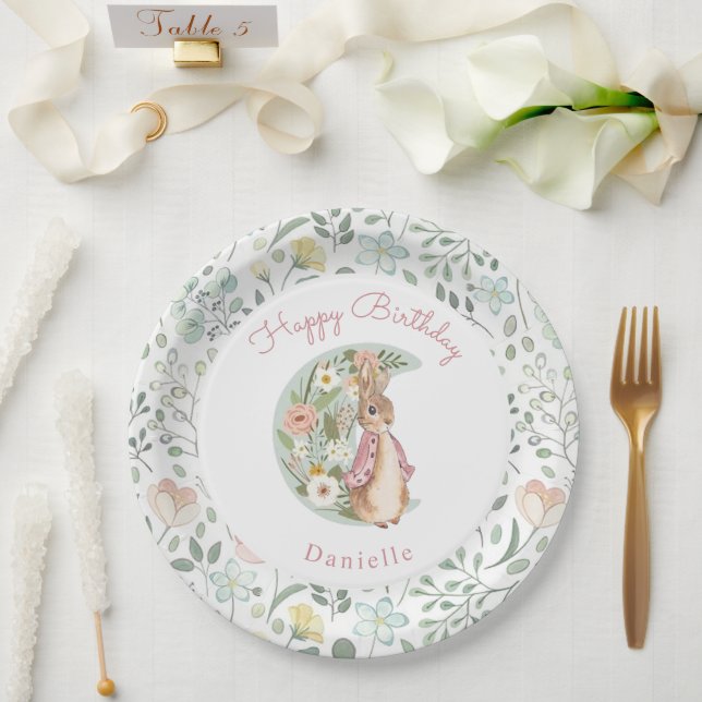 Assiettes En Carton Classic Peter le lapin Beatrix Potter Anniversaire (Mariage)