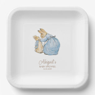 Assiettes En Carton Classic Pierre le Baby shower lapin