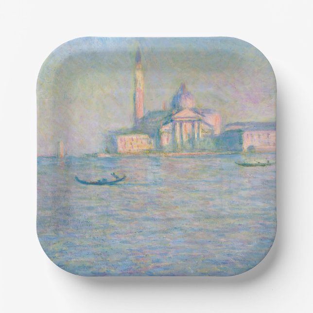 Assiettes En Carton Claude Monet - Eglise de San Giorgio Maggiore (Recto)
