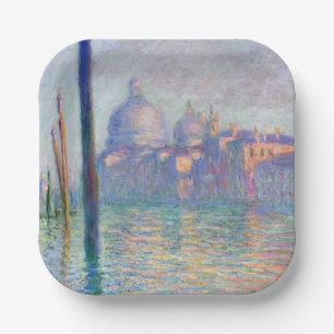 Assiettes En Carton Claude Monet - Grand Canal, Venise