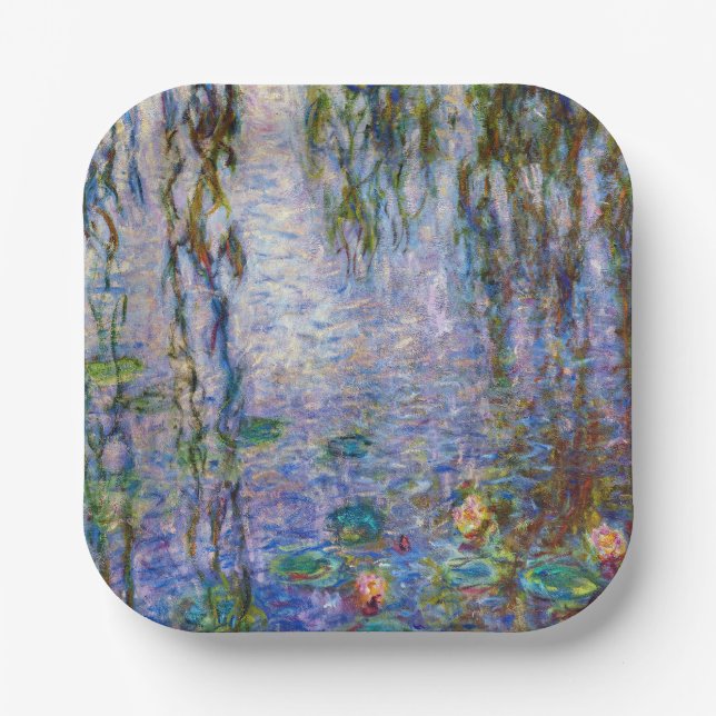 Assiettes En Carton Claude Monet - Lys d'eau (Recto)