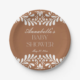 Assiettes En Carton Clay Talavera Carreaux Espagne Baby shower Fiesta
