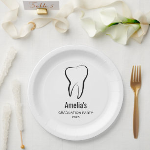 Assiettes En Carton Clinique dentaire dentaire Dentistry Graduation Mé