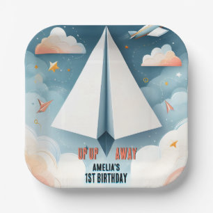 Assiettes En Carton Cloud 9 Vols Enfants Sky Joy Avion 1er Anniversair