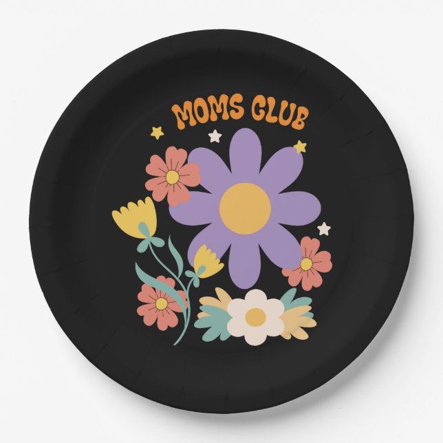 Assiettes En Carton Club des mamans (Devant)