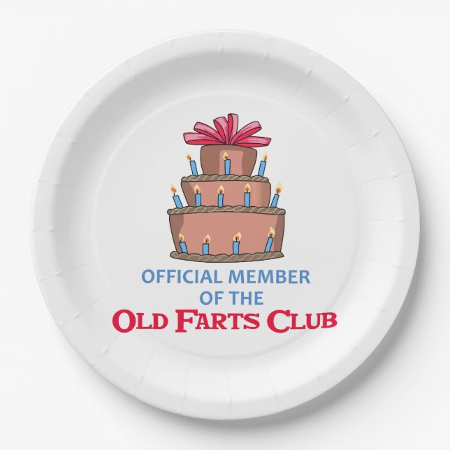 Assiettes En Carton Club Old Farts (Devant)