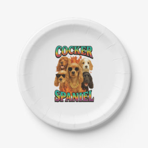 Assiettes En Carton Cocker Spaniel Copy