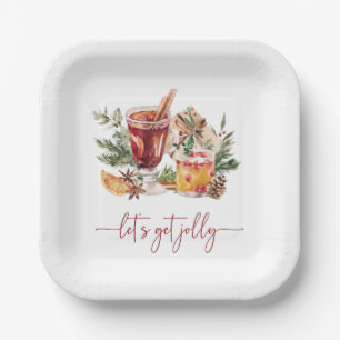 Assiettes En Carton Cocktail Holiday