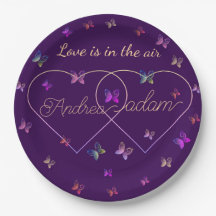 coeur de papillons volants modernes
