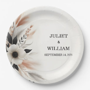 Assiettes En Carton Coeur décontracté Rien de fantaisie Juste Amour Ma