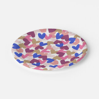 Assiettes En Carton Coeurs