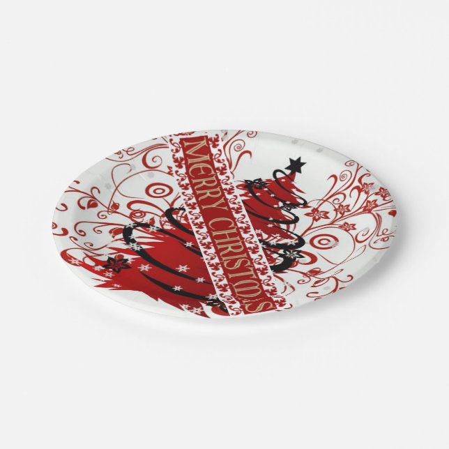 Assiettes En Carton Collection de Noël de Suzanne Elizabeth (Angle)