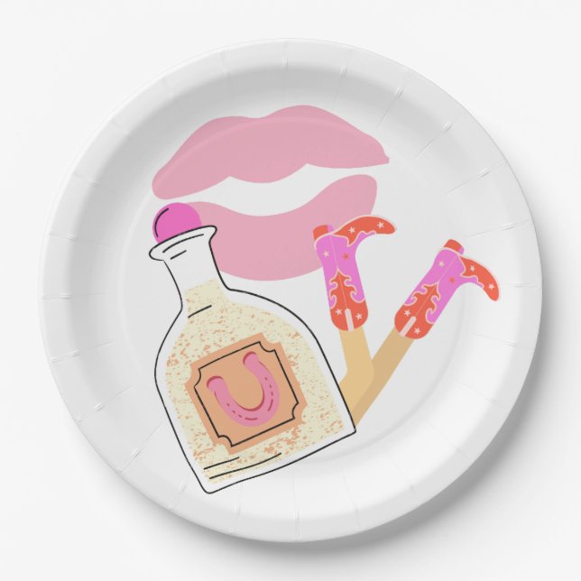 Assiettes En Carton Collection Kiss Goodbye (Devant)