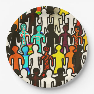 Assiettes En Carton Collection sur l'égalité raciale