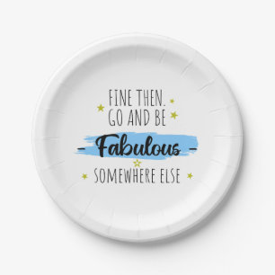 Assiettes En Carton Collègue Leaving, Go Away Farewell Cadeau