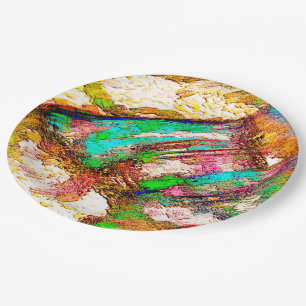 Assiettes En Carton Coloré - Rustique et rugueux comme roughcast