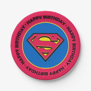 Assiettes En Carton Comics DC   Superman   Logo classique