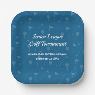 Assiettes En Carton Commencez avec Style - Vaisselle pour Fête de Golf