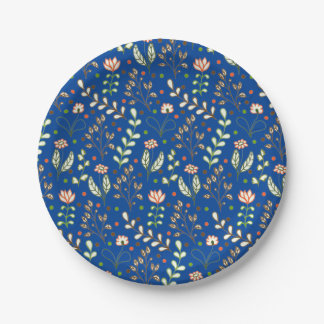 Assiettes En Carton Conception arrière - plan florale Bestseller pour 