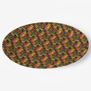 Assiettes En Carton Conception couleur Cool de Kente