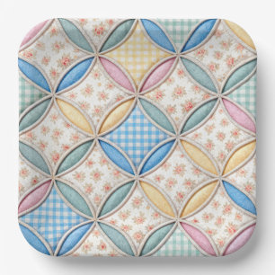 Assiettes En Carton Conception de courtepointe de fenêtre de cathédral