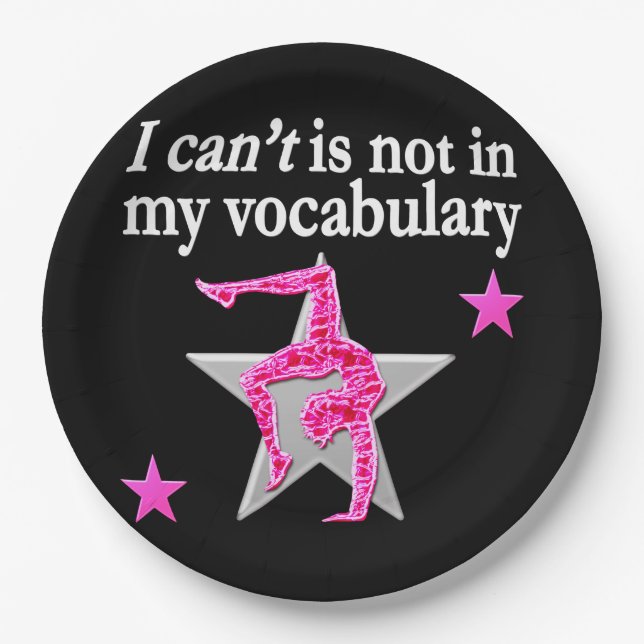 ASSIETTES EN CARTON CONCEPTION DE GYMNASTIQUES INSPIRATIONNELLES (Devant)