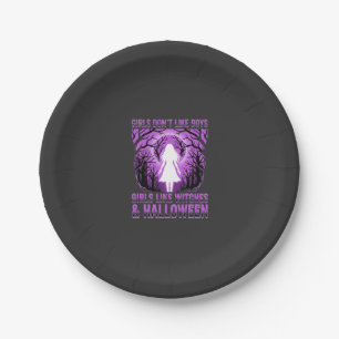 Assiettes En Carton Conception de Halloween pour filles comme des sorc