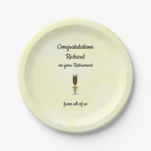 Assiettes En Carton Conception de retraite personnalisée