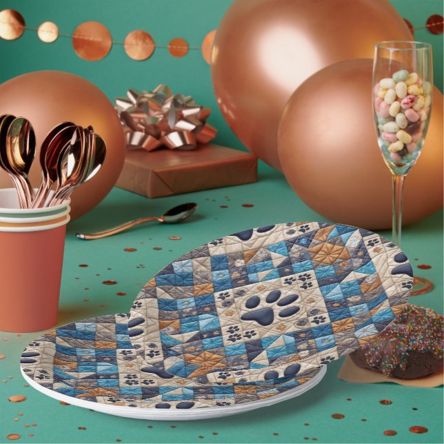 Assiettes En Carton Conception de surfaces de surface en écaille de ch (Multi)