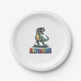Assiettes En Carton Conception de t-shirt lunettes de soleil dinosaure