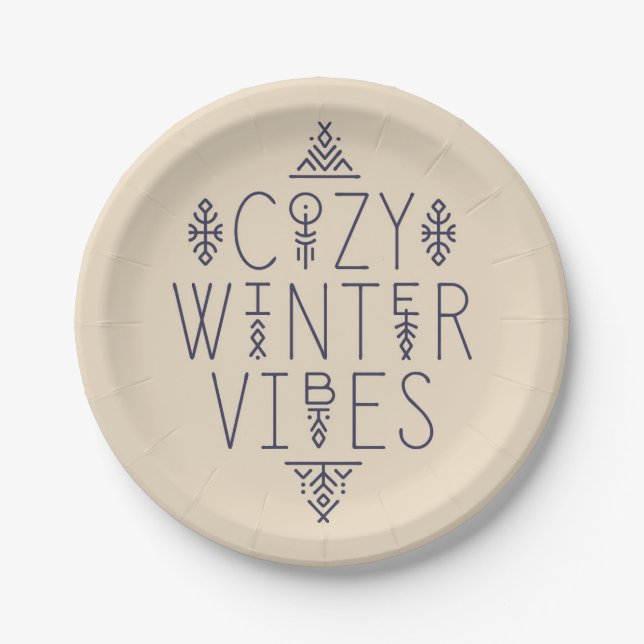Assiettes En Carton Conception de vidéos d'hiver (Devant)