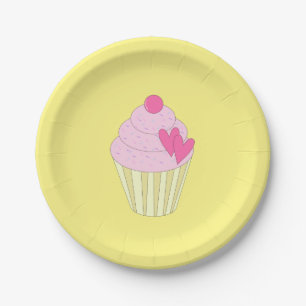 Assiettes En Carton Conception illusima Jaune