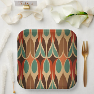 Assiettes En Carton Conception intervertie colorée