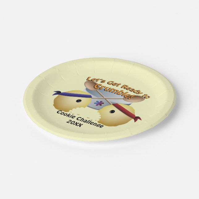 Assiettes En Carton Concours de cuisson des biscuits (Angle)