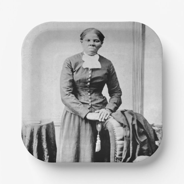 Assiettes En Carton Conducteur Harriet Tubman Chemin de fer souterrain (Recto)