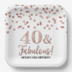 Confetti d'or Rose 40 et fabuleux anniversaire