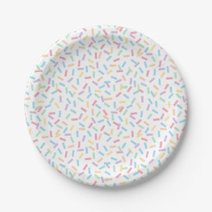 Assiettes En Carton Confetti Pastels (Sprinkles)