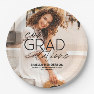 Assiettes En Carton ConGRADulations Plaques de papier de graduation